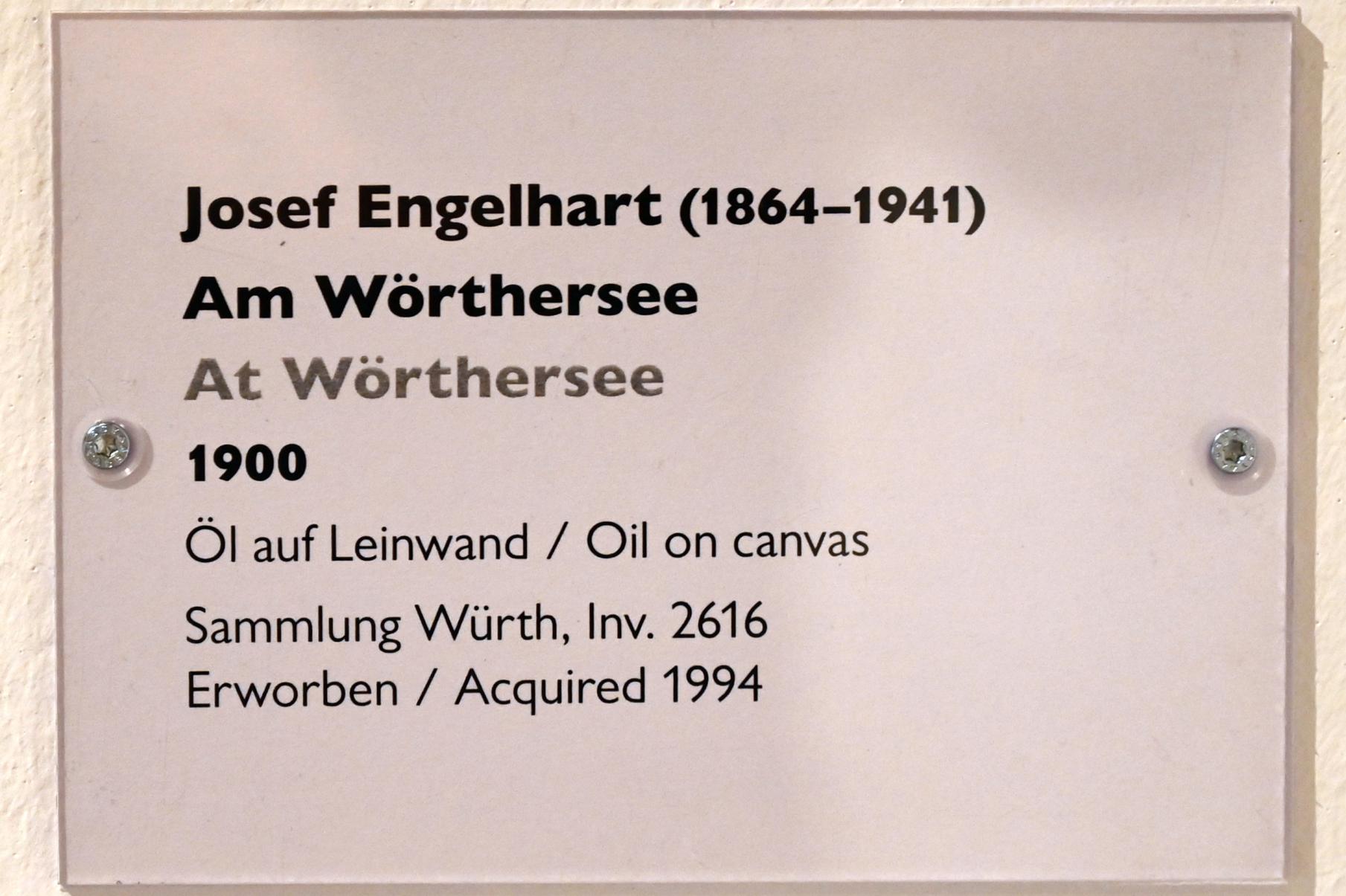 Josef Engelhart (1895–1900), Am Wörthersee, Schwäbisch Hall, Kunsthalle Würth, Ausstellung "Sport, Spaß und Spiel" vom 13.12.2021 - 26.02.2023, Untergeschoß, 1900, Bild 2/2