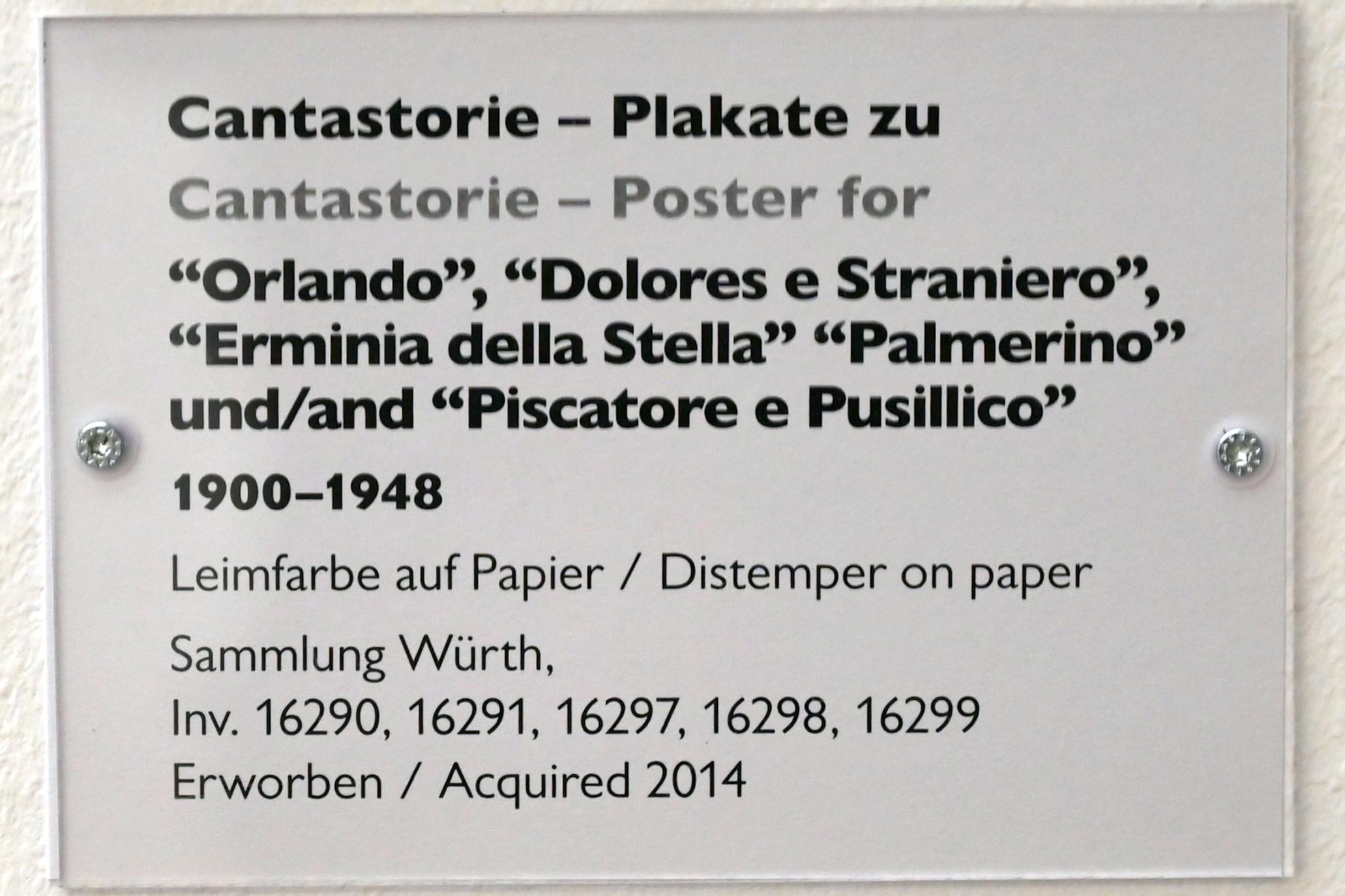 Cantastorie, Schwäbisch Hall, Kunsthalle Würth, Ausstellung "Sport, Spaß und Spiel" vom 13.12.2021 - 26.02.2023, Untergeschoß, 1900–1948, Bild 2/3