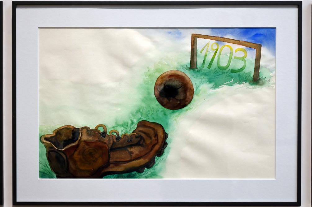 Günter Grass (1979–2006), Mein Jahrhundert, Schwäbisch Hall, Kunsthalle Würth, Ausstellung "Sport, Spaß und Spiel" vom 13.12.2021 - 26.02.2023, Untergeschoß, 1997–1999, Bild 3/18