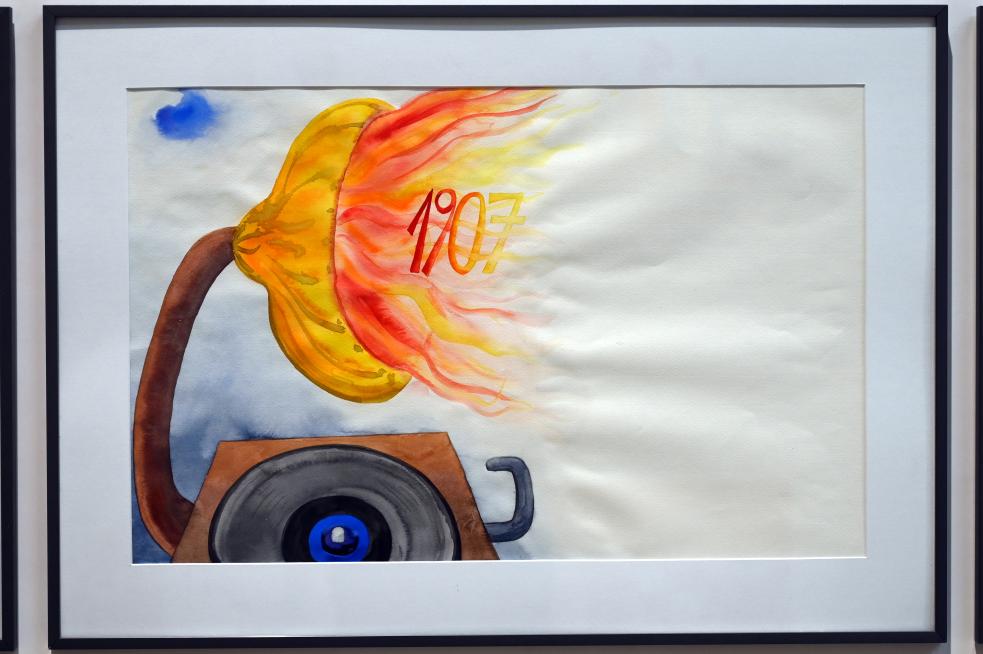 Günter Grass (1979–2006), Mein Jahrhundert, Schwäbisch Hall, Kunsthalle Würth, Ausstellung "Sport, Spaß und Spiel" vom 13.12.2021 - 26.02.2023, Untergeschoß, 1997–1999, Bild 4/18