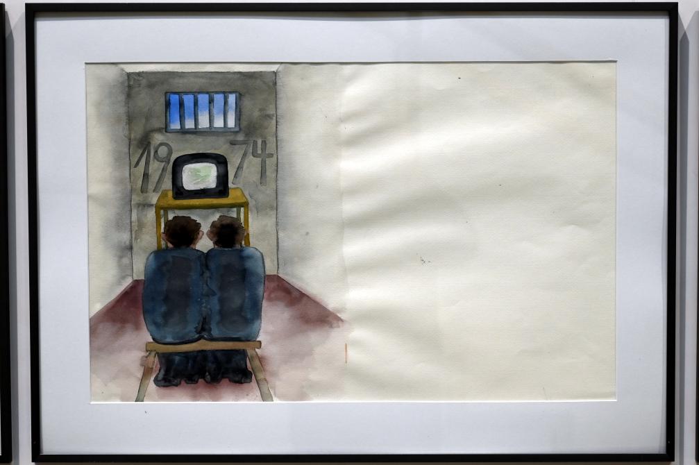 Günter Grass (1979–2006), Mein Jahrhundert, Schwäbisch Hall, Kunsthalle Würth, Ausstellung "Sport, Spaß und Spiel" vom 13.12.2021 - 26.02.2023, Untergeschoß, 1997–1999, Bild 12/18