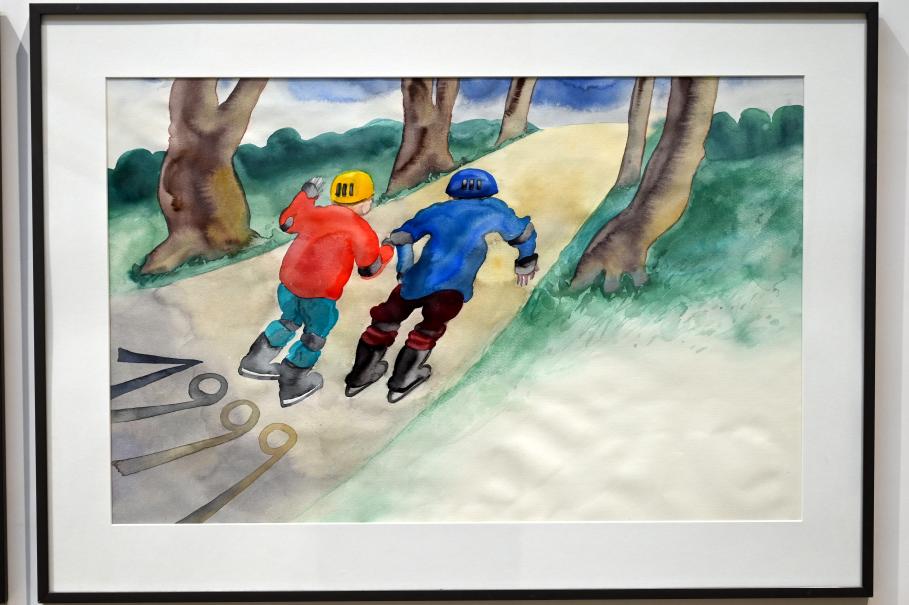 Günter Grass (1979–2006), Mein Jahrhundert, Schwäbisch Hall, Kunsthalle Würth, Ausstellung "Sport, Spaß und Spiel" vom 13.12.2021 - 26.02.2023, Untergeschoß, 1997–1999, Bild 14/18