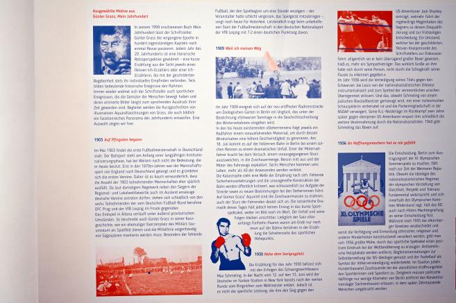 Günter Grass (1979–2006), Mein Jahrhundert, Schwäbisch Hall, Kunsthalle Würth, Ausstellung "Sport, Spaß und Spiel" vom 13.12.2021 - 26.02.2023, Untergeschoß, 1997–1999, Bild 16/18