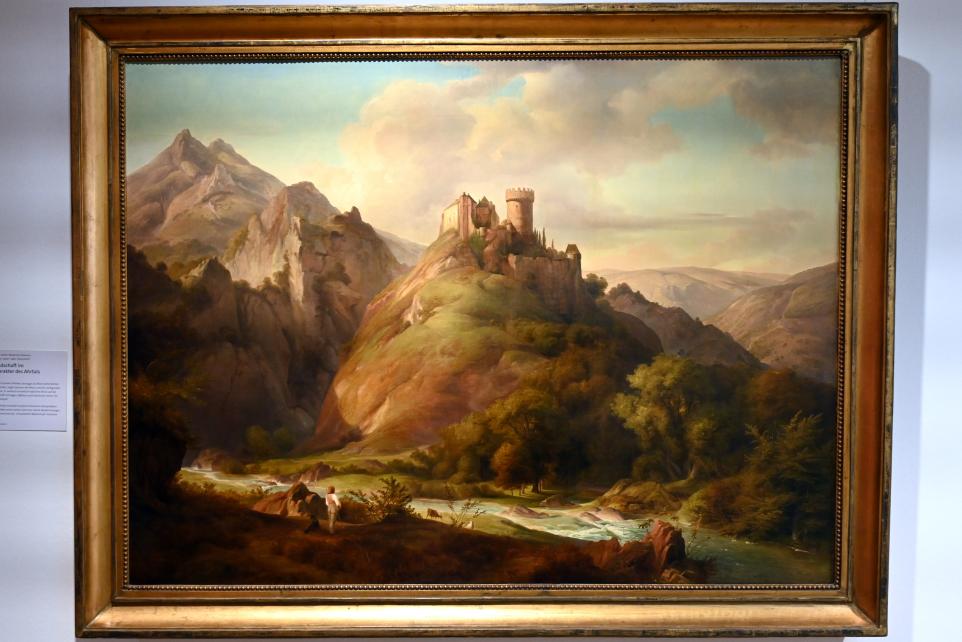 Caspar Scheuren (1837–1846): Landschaft im Charakter des Ahrtales, 1837