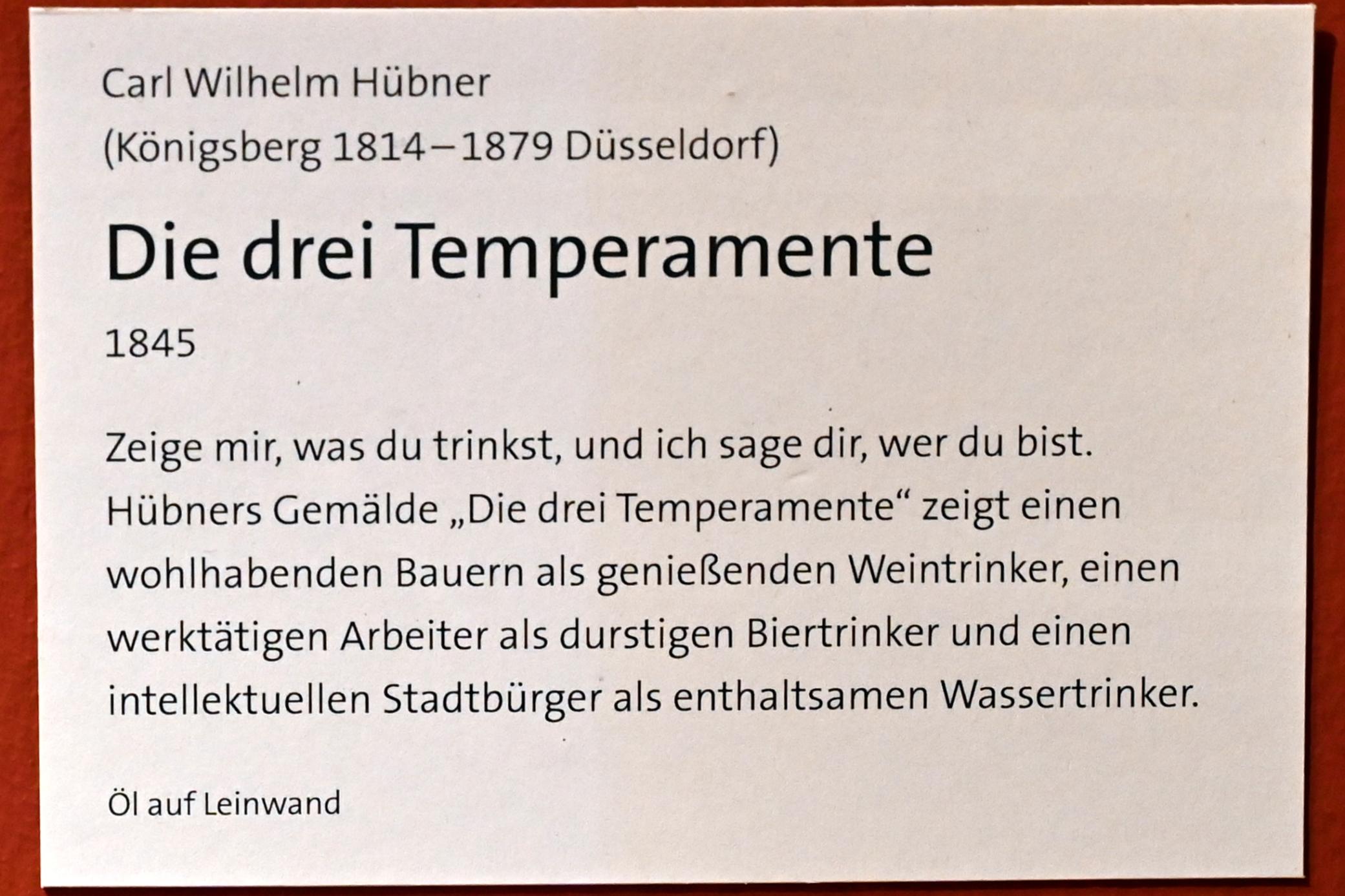 Carl Wilhelm Hübner (1845–1855), Die drei Temperamente, Bonn, Rheinisches Landesmuseum, 1845, Bild 2/2