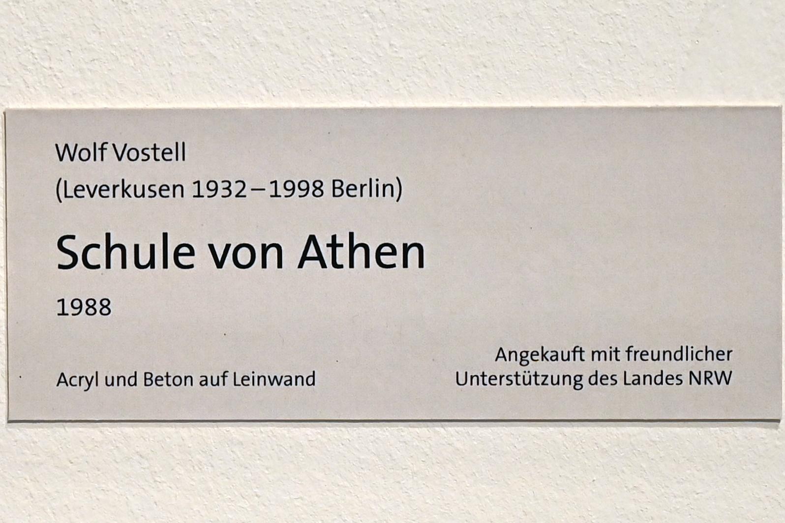 Wolf Vostell (1963–1988), Schule von Athen, Bonn, Rheinisches Landesmuseum, 1988, Bild 2/3