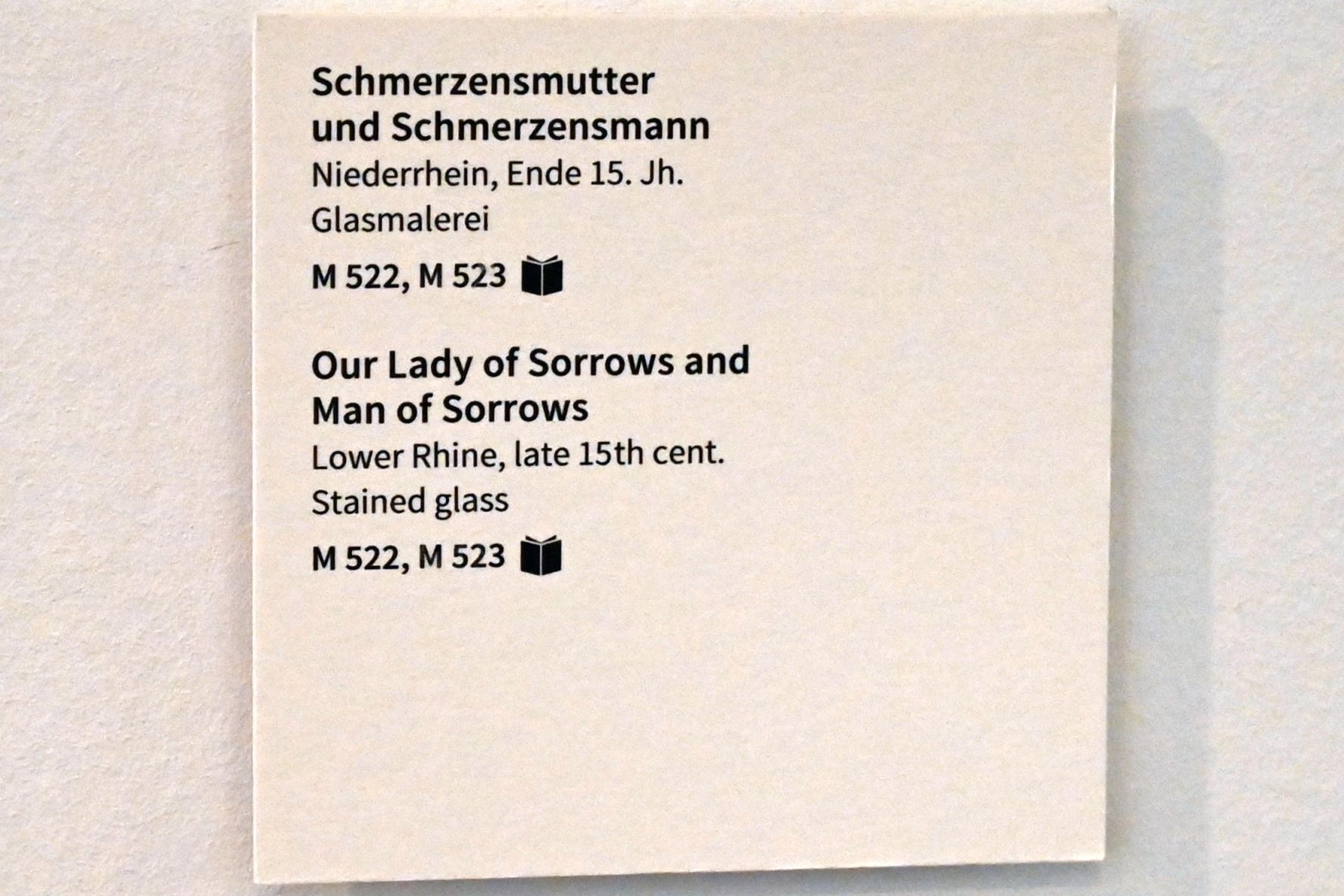 Schmerzensmutter, Köln, Museum Schnütgen, Saal 2, Ende 15. Jhd., Bild 2/2