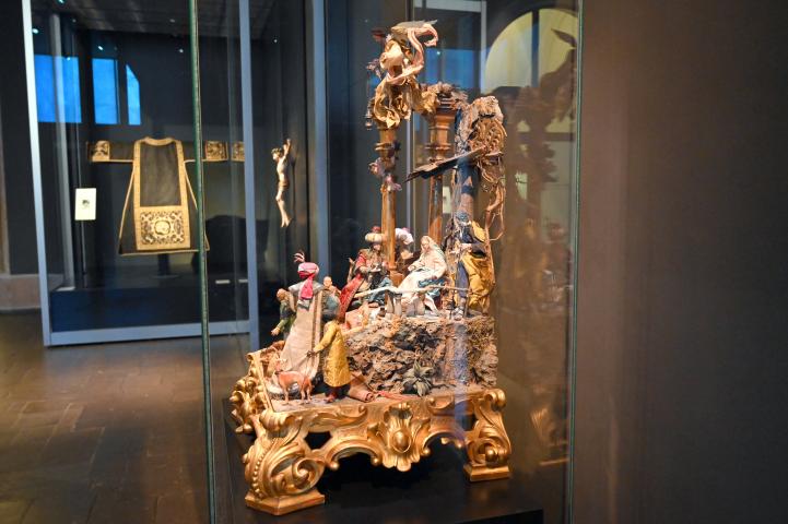 Neapolitanische Krippe, Köln, Museum Schnütgen, Saal 4, 2. Hälfte 18. Jhd., Bild 2/4