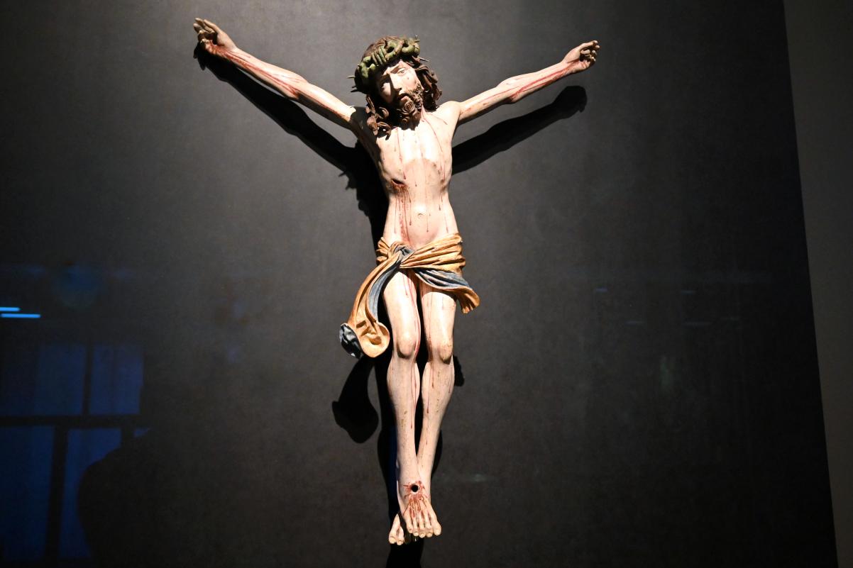 Kruzifixus, Köln, Museum Schnütgen, Saal 4, um 1500, Bild 2/3