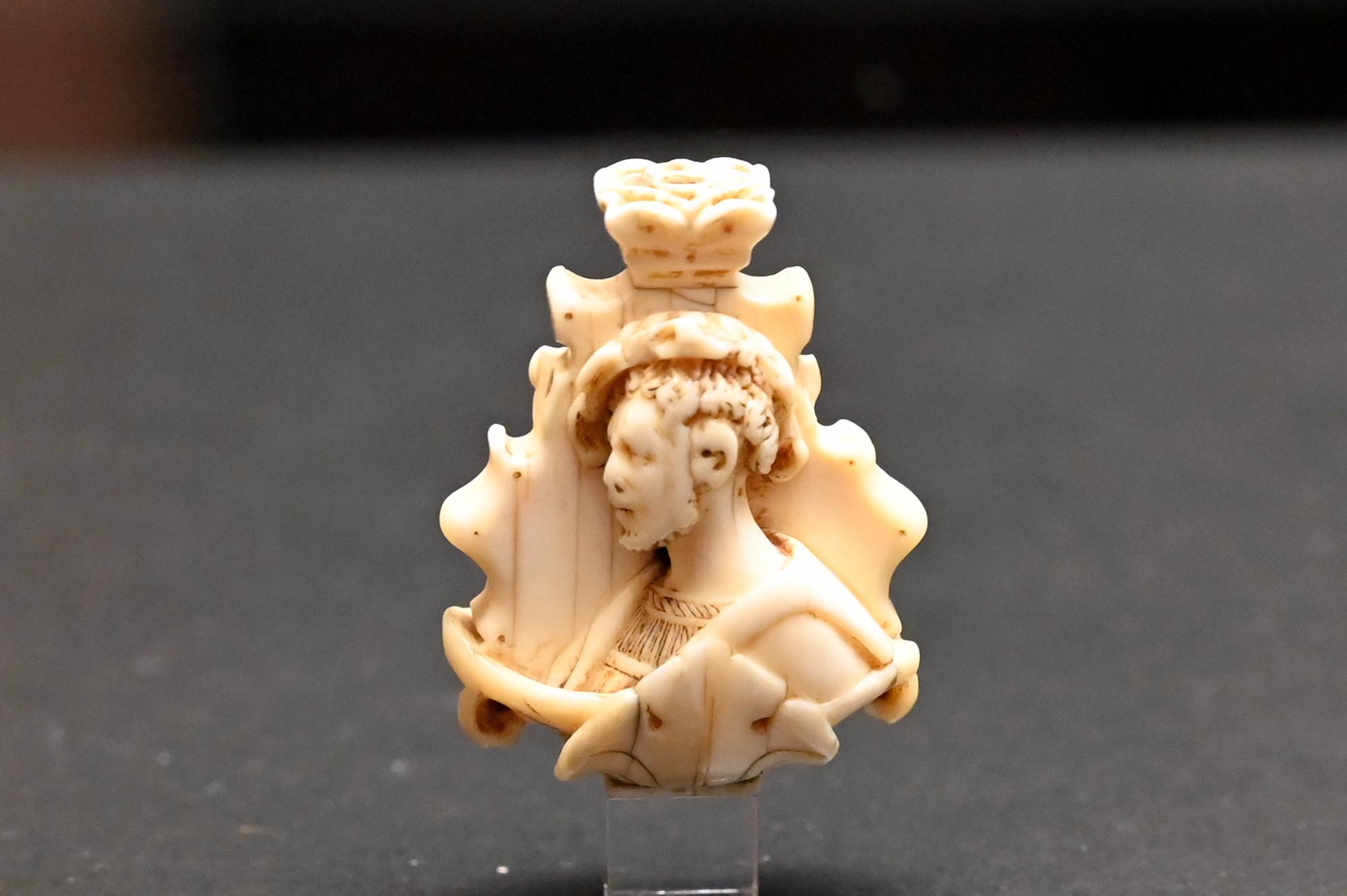 Gebetsschnur mit Wendehäuptern, Köln, Museum Schnütgen, Saal 5, um 1480–1700, Bild 5/6