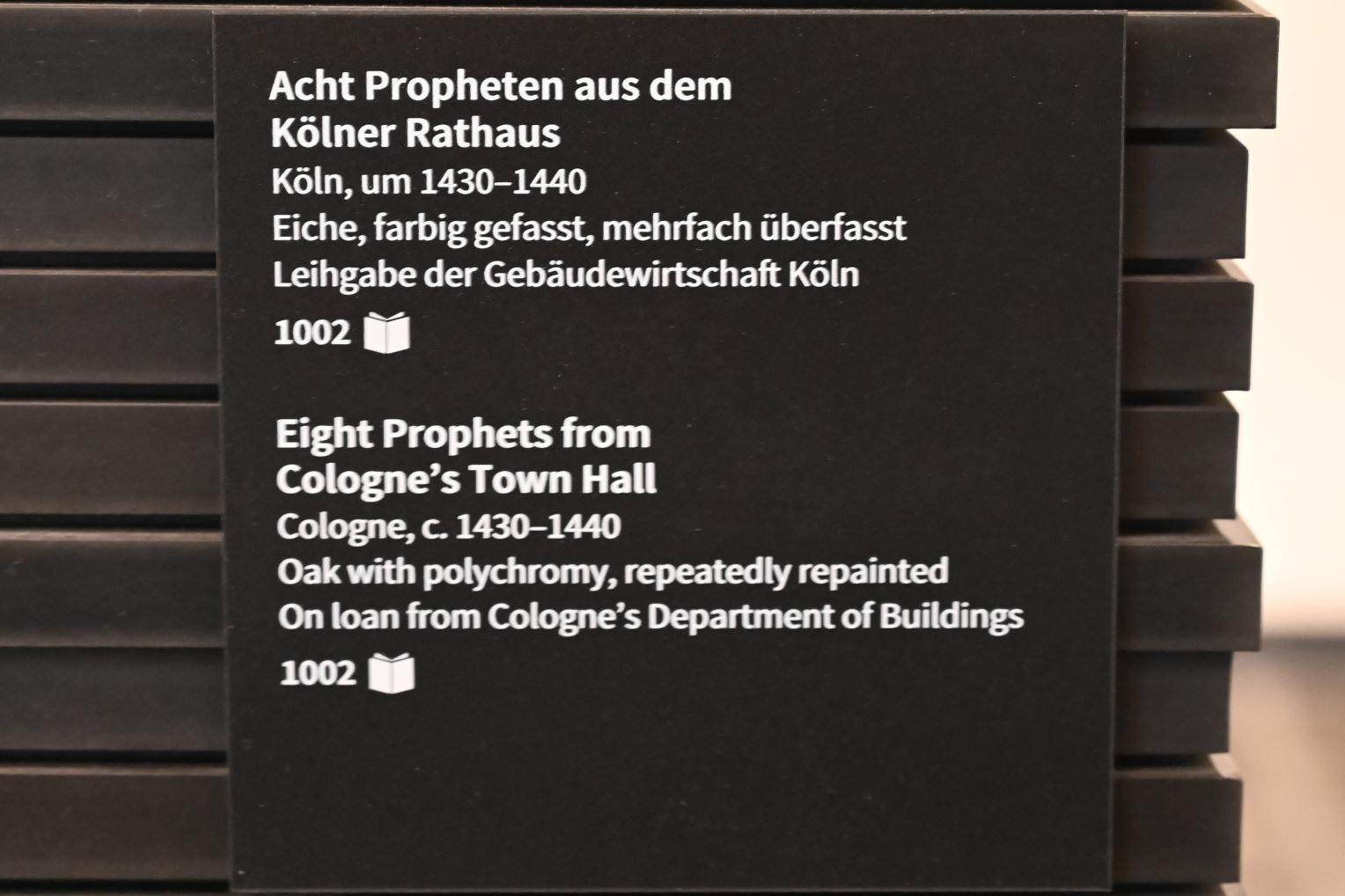 Acht Propheten, Köln, Rathaus, jetzt Köln, Museum Schnütgen, Saal 6, um 1430–1440, Bild 9/9