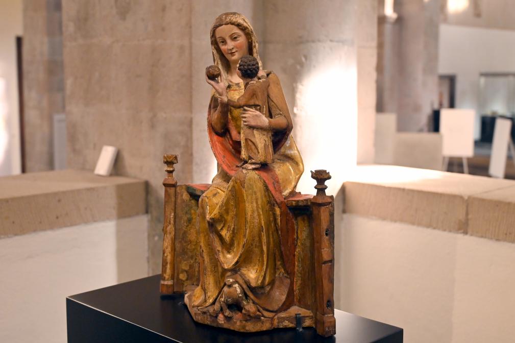 Madonna auf dem breiten Thronsitz, Köln, Museum Schnütgen, Saal 7, um 1270, Bild 2/4