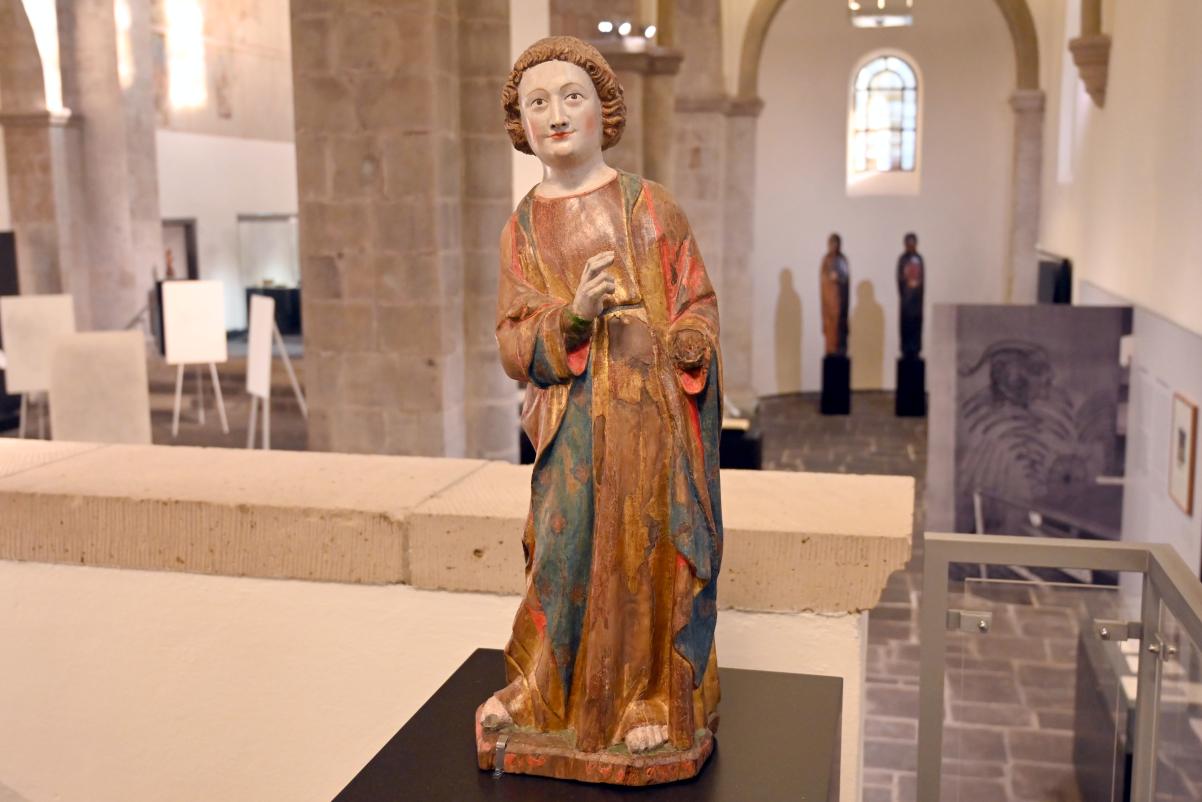 Johannes der Evangelist, Köln, Museum Schnütgen, Saal 7, um 1330–1340, Bild 2/3