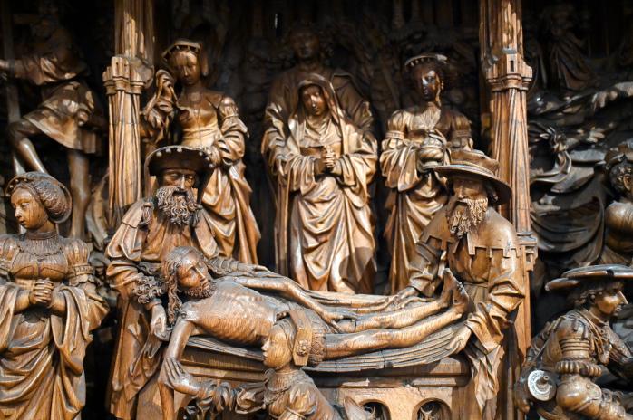 Schrein mit Passionsszenen, Sockel (Predella) eines Altarretabels, Köln, Museum Schnütgen, Saal 8, um 1530–1540, Bild 4/6