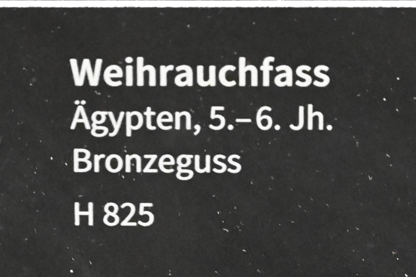 Weihrauchfass, Köln, Museum Schnütgen, Saal 8, um 400–600, Bild 2/2