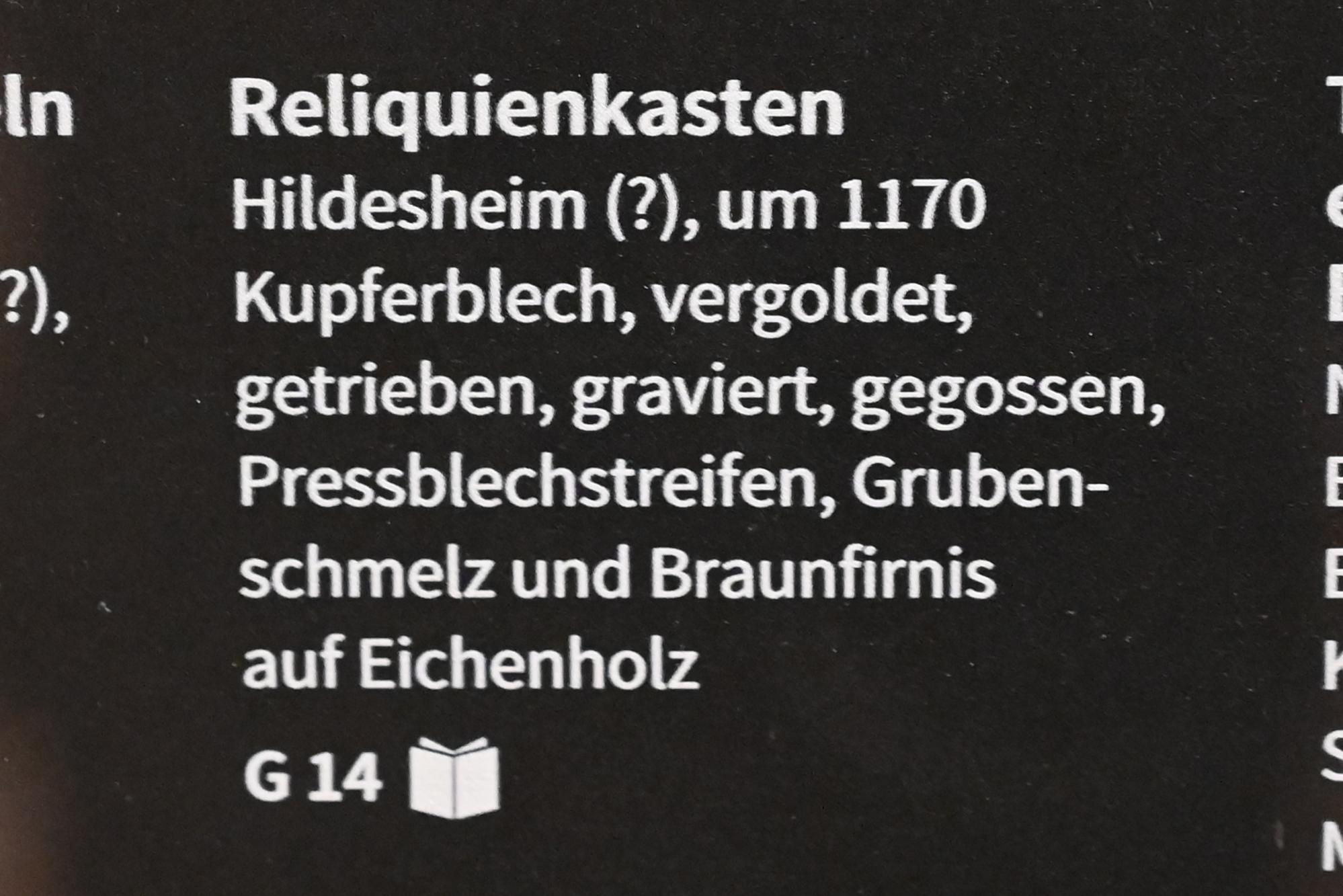 Reliquienkasten, Köln, Museum Schnütgen, Saal 9, um 1170, Bild 3/3