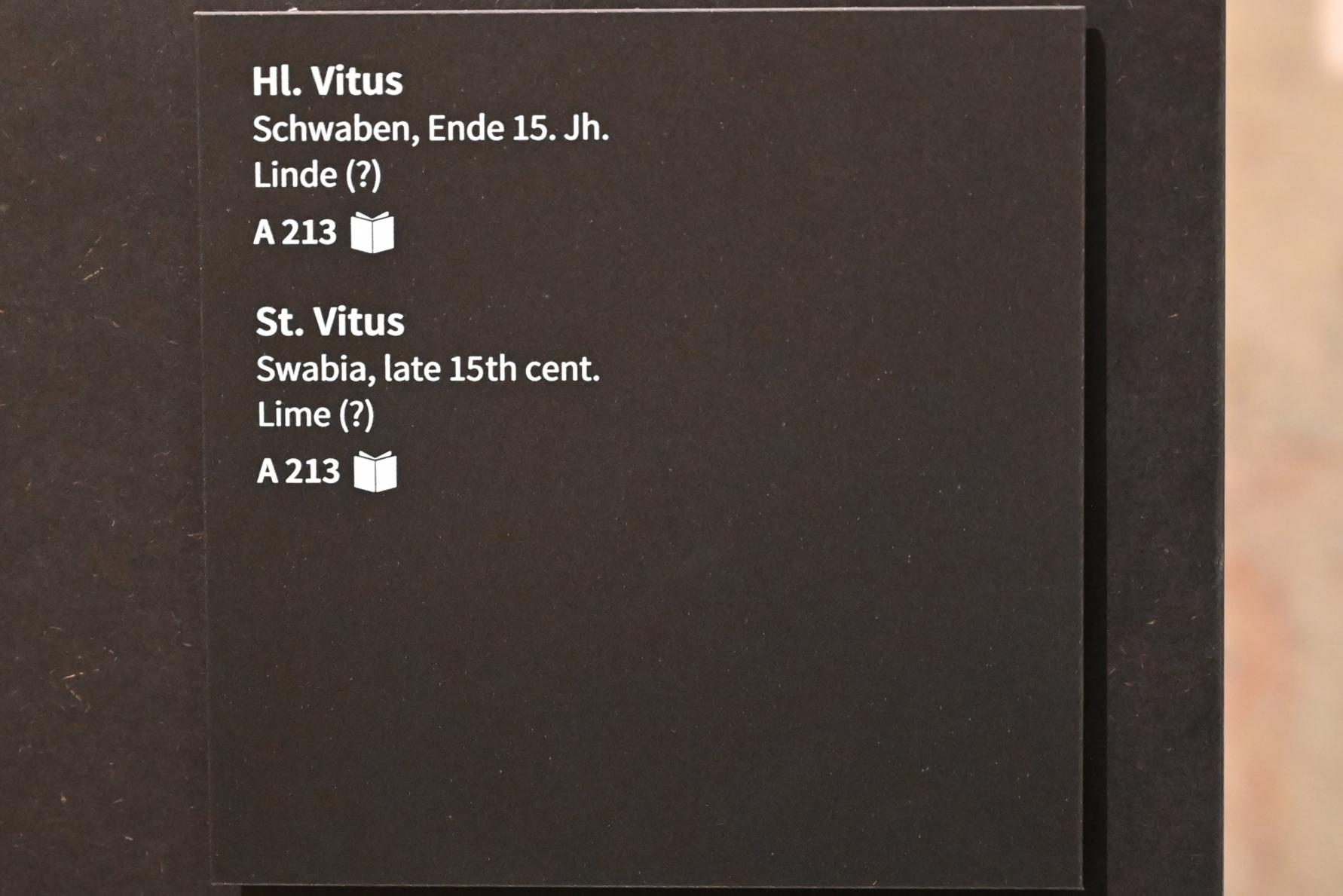 Hl. Vitus, Köln, Museum Schnütgen, Saal 9, Ende 15. Jhd., Bild 2/2