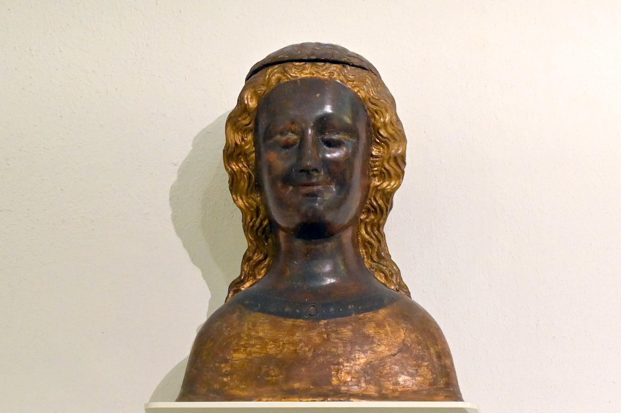 Weibliche Reliquienbüste, Köln, Museum Schnütgen, Saal 10, um 1320–1330