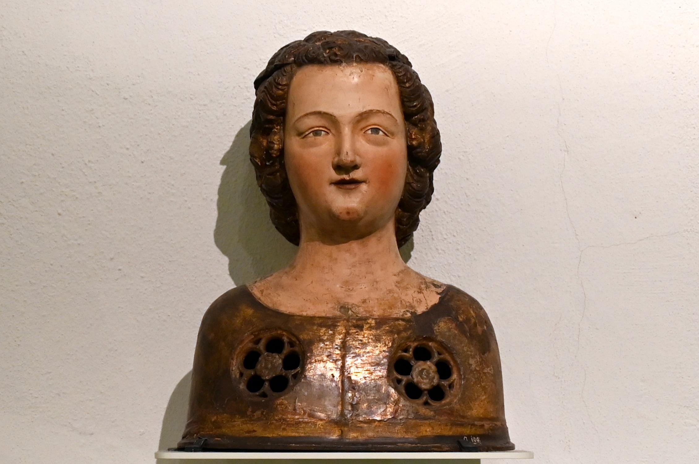 Reliquienbüste, Köln, Museum Schnütgen, Saal 10, um 1350, Bild 1/2
