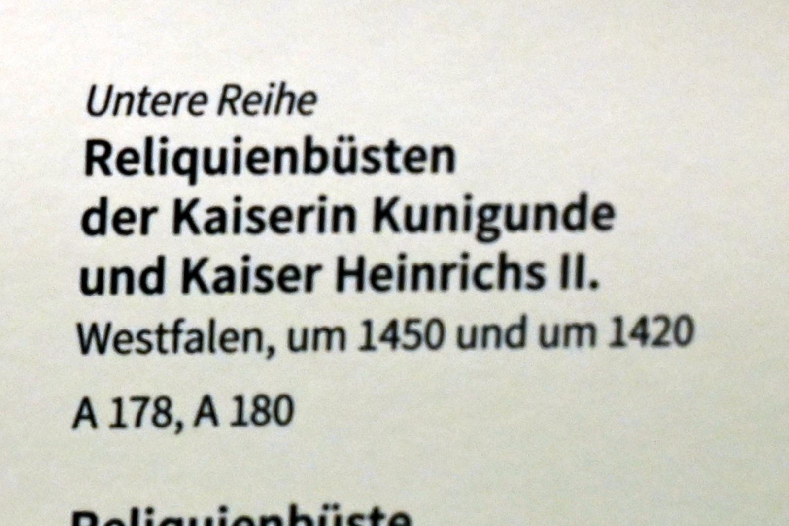 Reliquienbüste der Kaiserin Kunigunde, Köln, Museum Schnütgen, Saal 10, um 1450, Bild 2/2