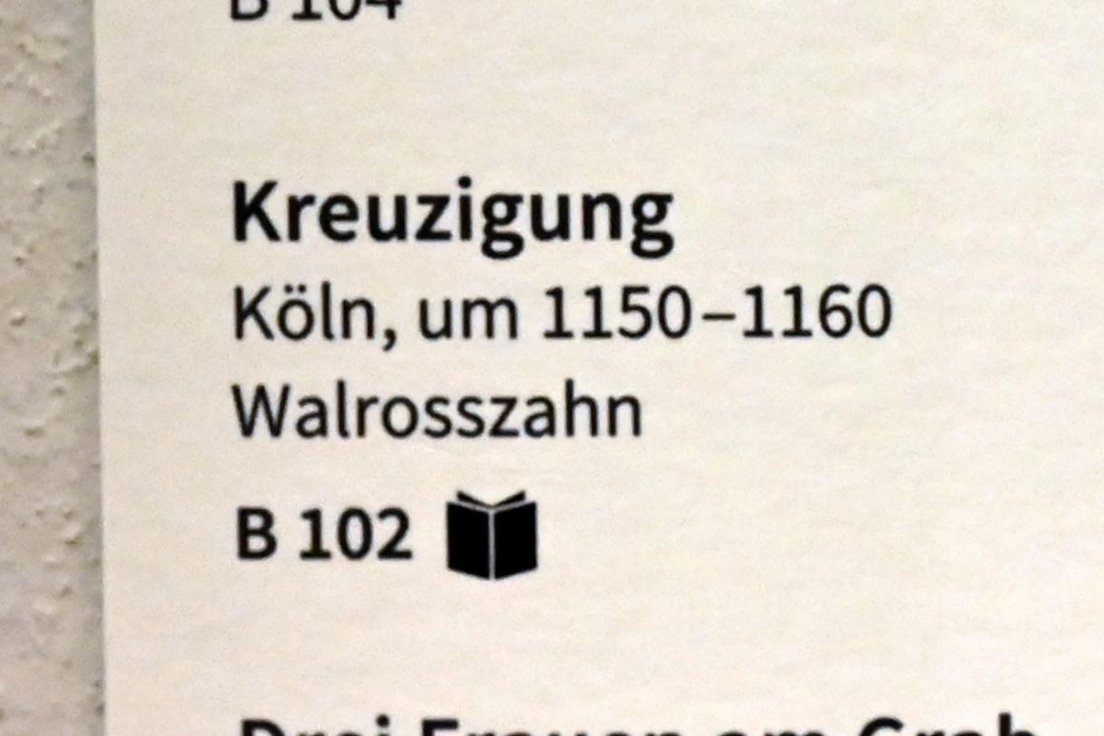 Kreuzigung, Köln, Museum Schnütgen, Saal 10, um 1150–1160, Bild 2/2