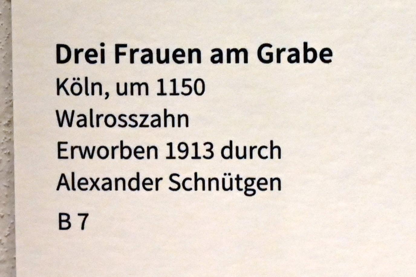 Drei Frauen am Grabe, Köln, Museum Schnütgen, Saal 10, um 1150, Bild 2/2