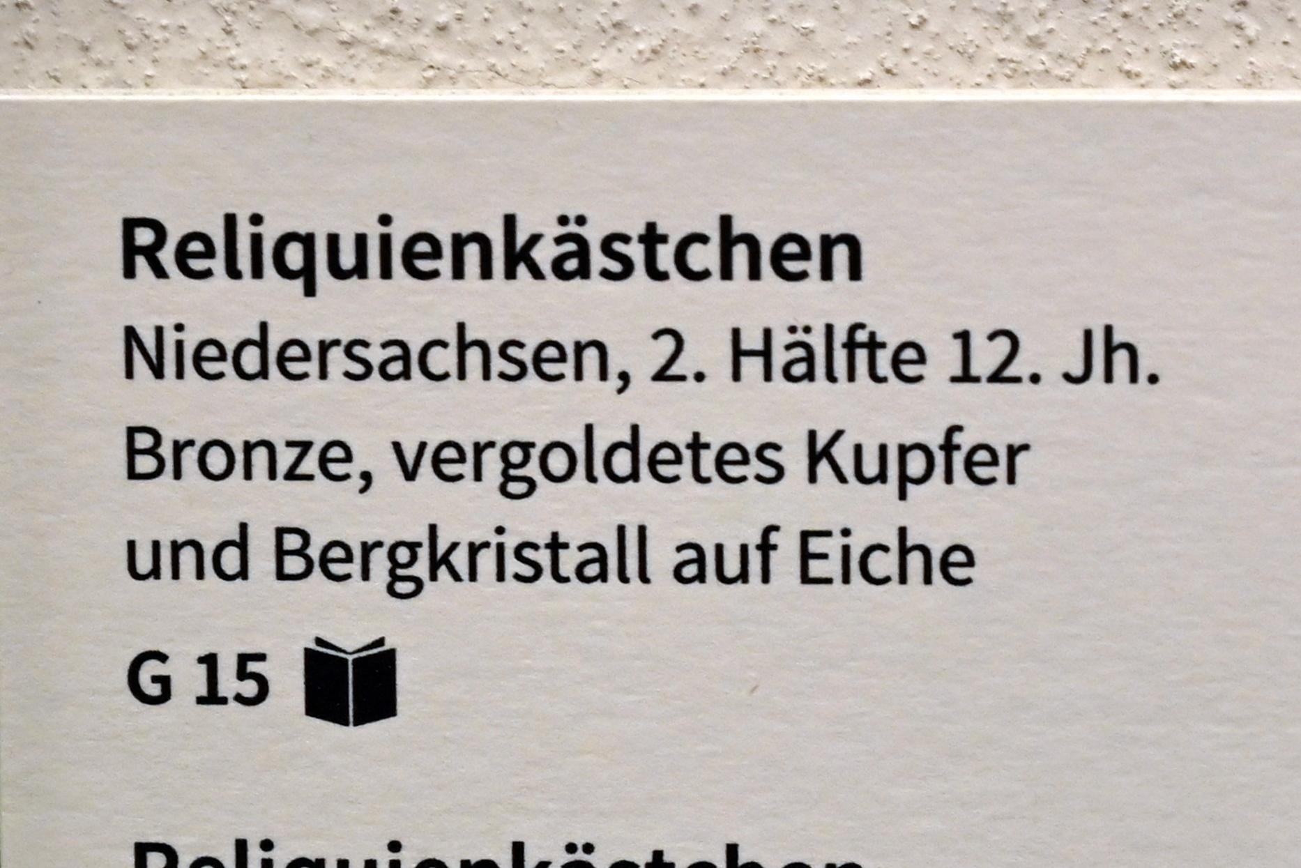 Reliquienkästchen, Köln, Museum Schnütgen, Saal 10, 2. Hälfte 12. Jhd., Bild 3/3