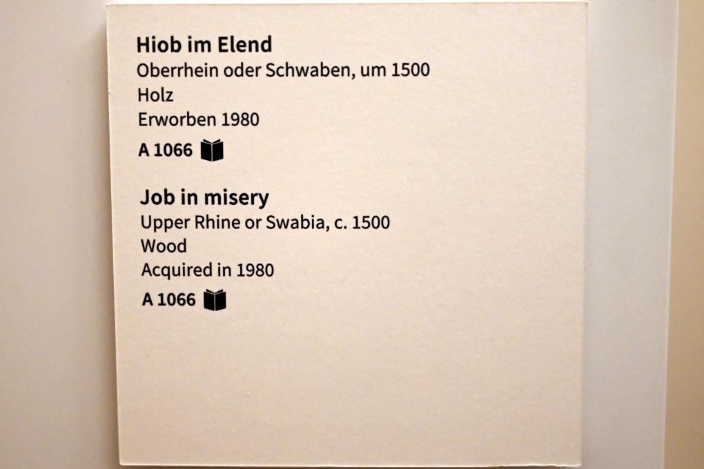 Hiob im Elend, Köln, Museum Schnütgen, Saal 12, um 1500, Bild 2/2