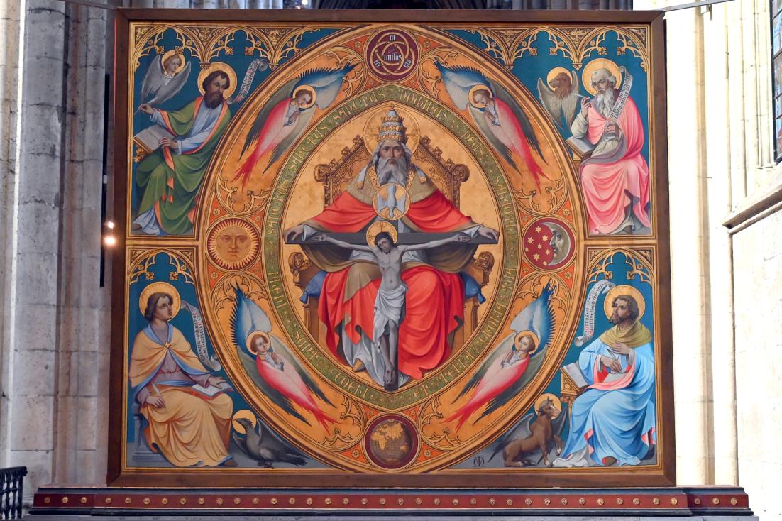 Clarenaltar (Klarenaltar), Köln, Klarissenkloster Sankt Clara, jetzt Köln, Hohe Domkirche Sankt Petrus (Kölner Dom), um 1350–1360, Bild 2/2