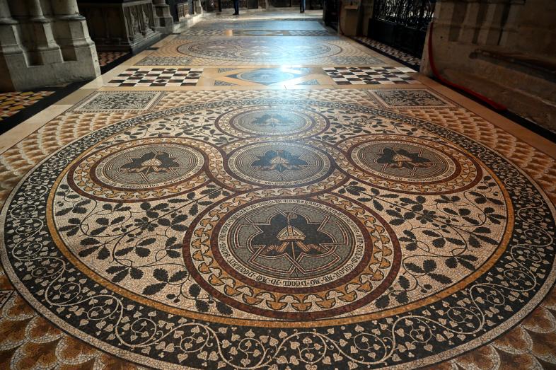 August Essenwein (1885), Fußbodenmosaik, Köln, Hohe Domkirche Sankt Petrus (Kölner Dom), 1885, Bild 2/3