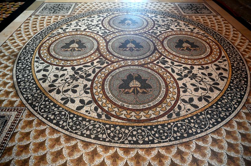 August Essenwein (1885), Fußbodenmosaik, Köln, Hohe Domkirche Sankt Petrus (Kölner Dom), 1885, Bild 3/3