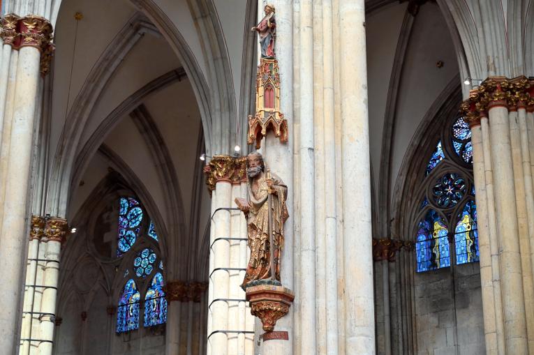 Chorpfeilerfiguren, Köln, Hohe Domkirche Sankt Petrus (Kölner Dom), um 1280, Bild 2/9