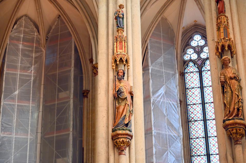 Chorpfeilerfiguren, Köln, Hohe Domkirche Sankt Petrus (Kölner Dom), um 1280, Bild 3/9