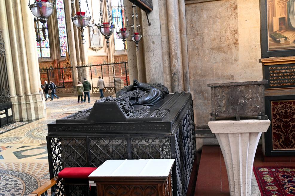 Grabmal Erzbischofs Friedrich von Saarwerden (gest. 1414), Köln, Hohe Domkirche Sankt Petrus (Kölner Dom), nach 1414, Bild 4/4