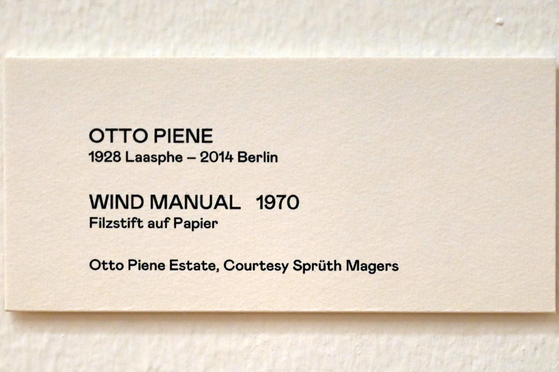 Otto Piene (1959–2014), Wind Manual, Bonn, Kunstmuseum, Ausstellung "Welt in der Schwebe" vom 24.02. - 19.06.2022, Saal 4, 1970, Bild 9/9