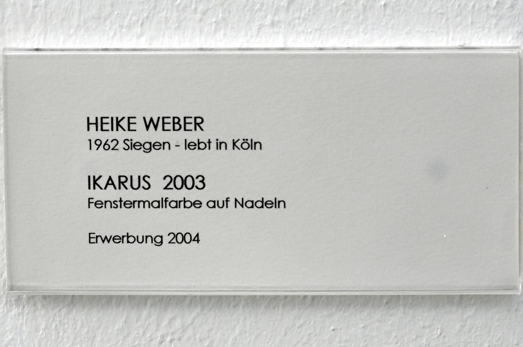 Heike Weber (2003), Ikarus, Bonn, Kunstmuseum Bonn, 2003, Bild 5/5