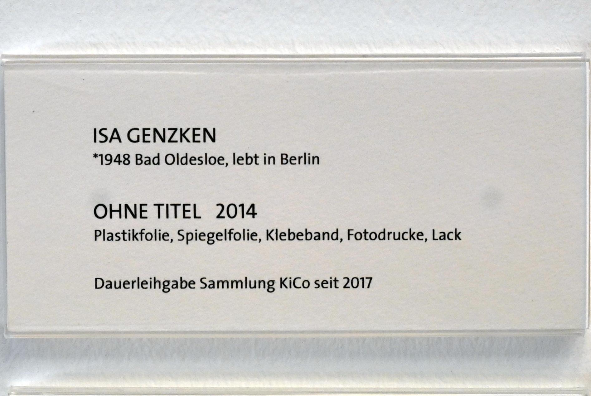 Isa Genzken (1974–2015), Ohne Titel, Bonn, Kunstmuseum Bonn, Saal 1, 2014, Bild 2/2
