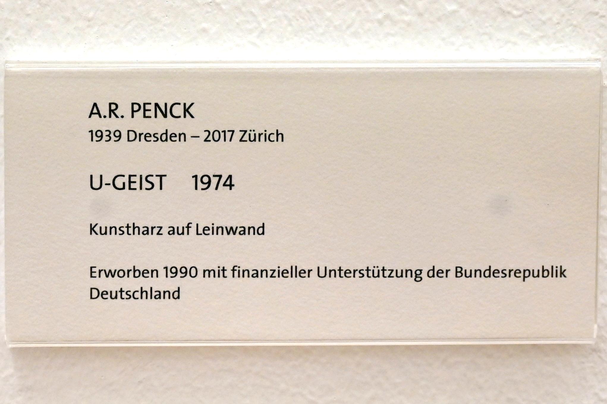 A. R. Penck (1965–1992), U-Geist, Bonn, Kunstmuseum Bonn, Saal 2, 1974, Bild 2/2
