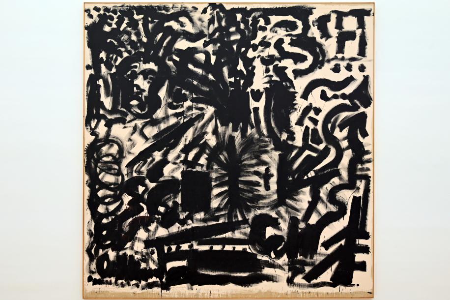 A. R. Penck (1965–1992), Ivan Susanin begegnet Gog und Magog auf dem Weg nach Lakedämonien und wird elektrisch, Bonn, Kunstmuseum Bonn, Saal 2, 1974