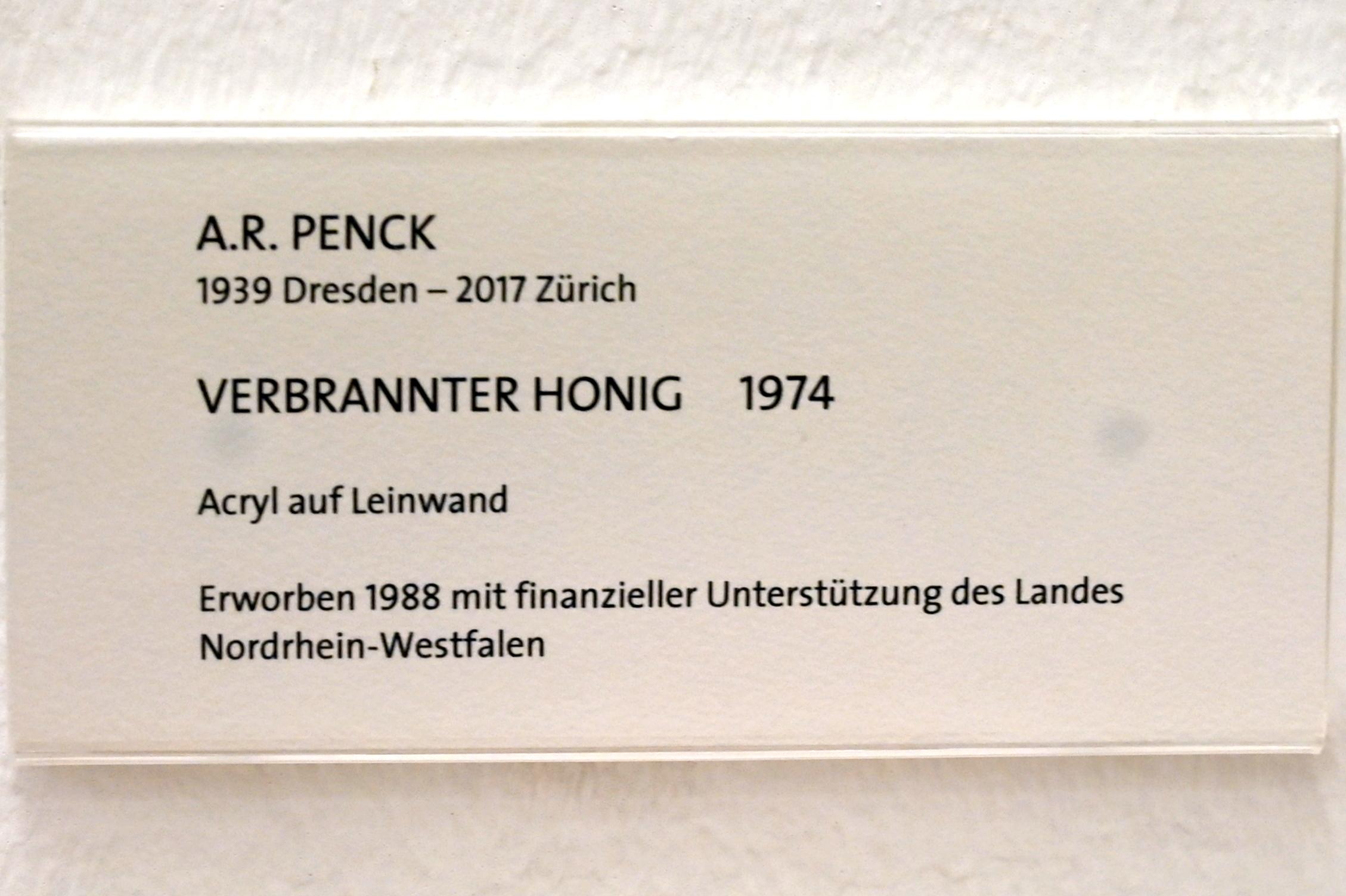 A. R. Penck (1965–1992), Verbrannter Honig, Bonn, Kunstmuseum Bonn, Saal 2, 1974, Bild 2/2