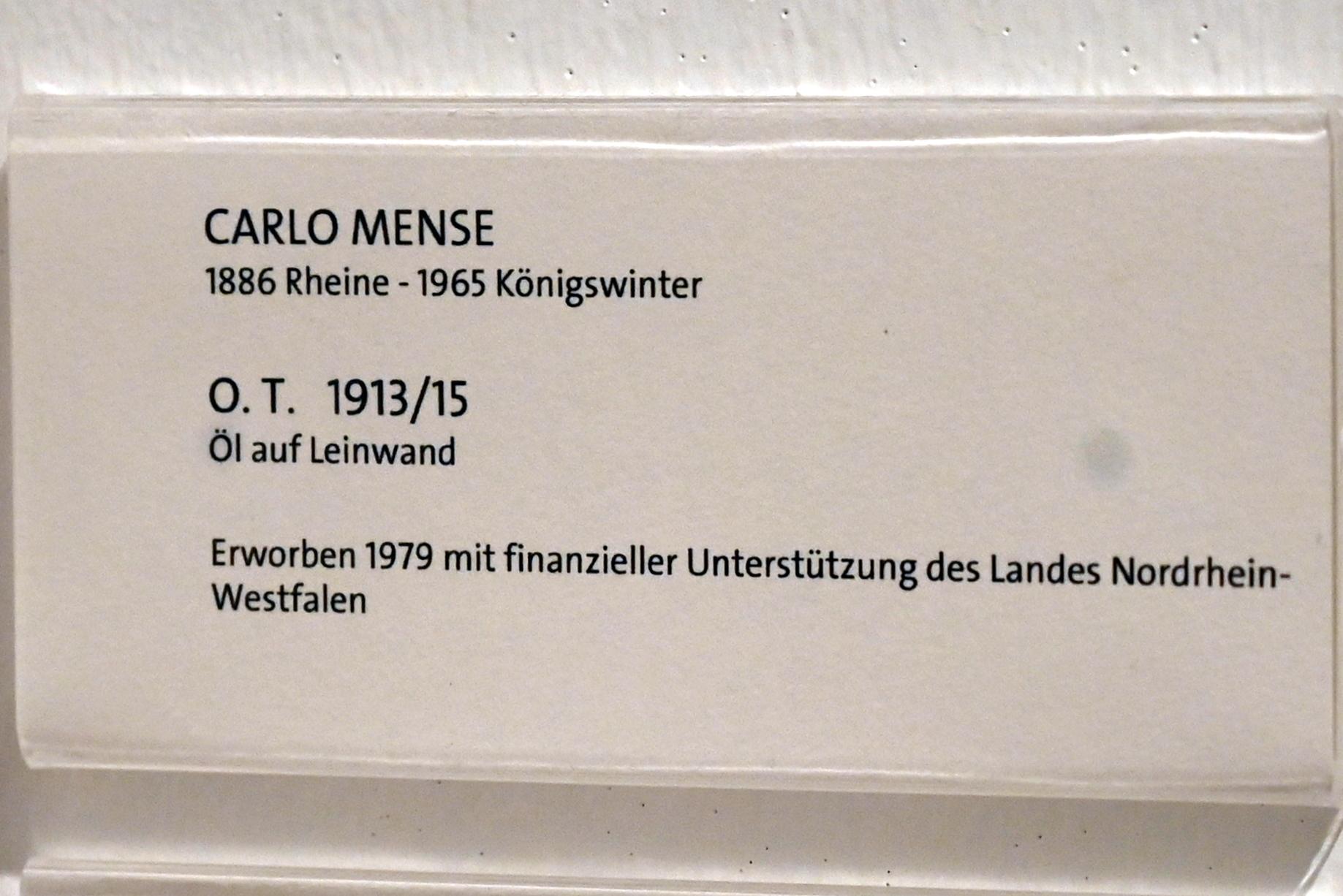 Carlo Mense (1913–1930), O. T., Bonn, Kunstmuseum Bonn, Saal 4, 1913–1915, Bild 2/2