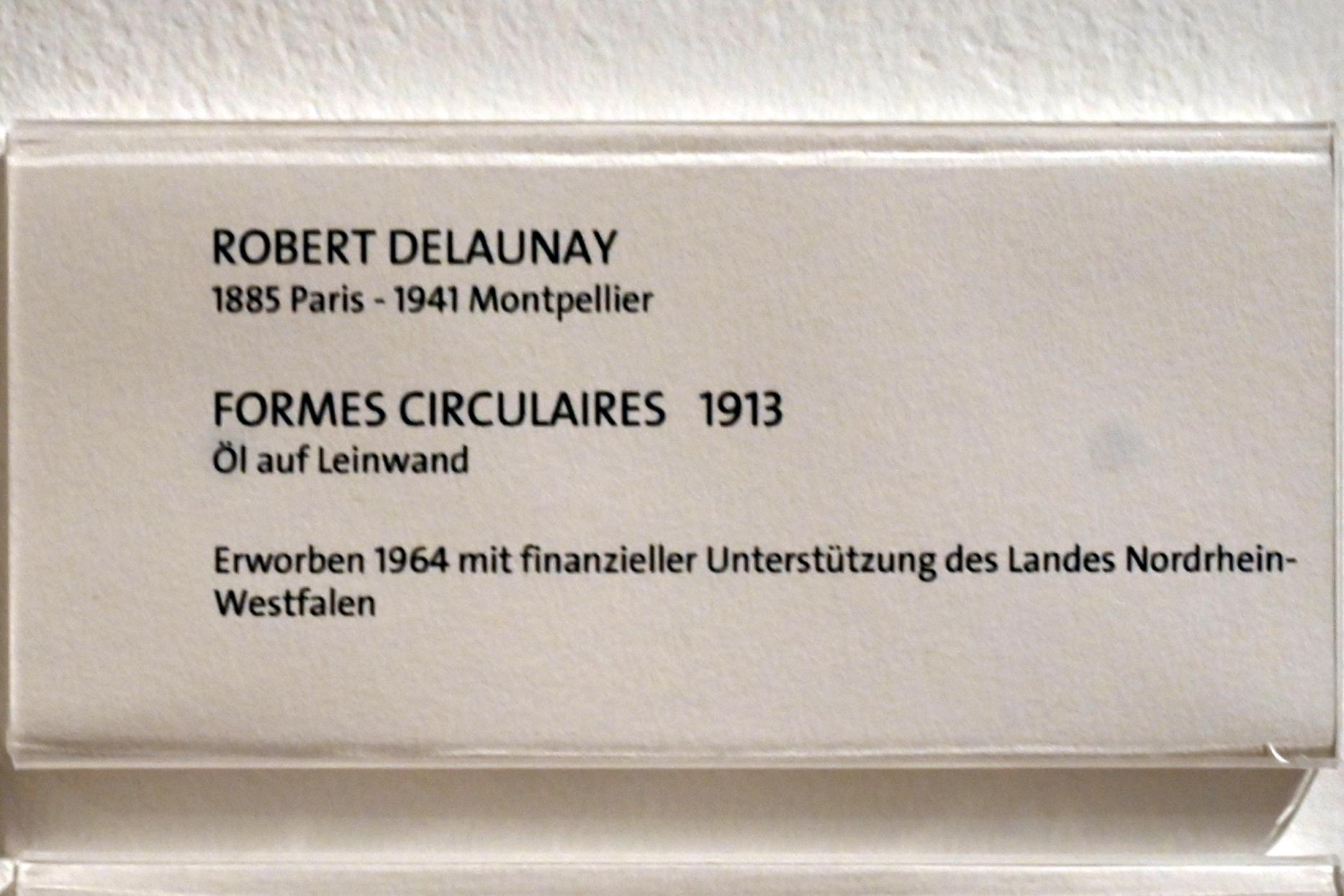 Robert Delaunay (1906–1938), Formes Circulaires, Bonn, Kunstmuseum Bonn, Saal 6, 1913, Bild 2/2