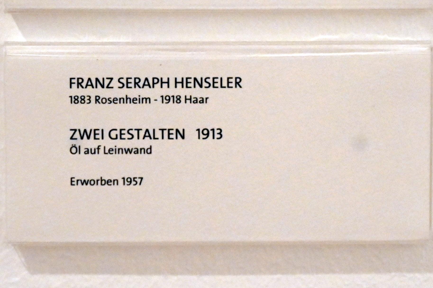 Franz Seraph Henseler (1913), Zwei Gestalten, Bonn, Kunstmuseum Bonn, Saal 6, 1913, Bild 2/2