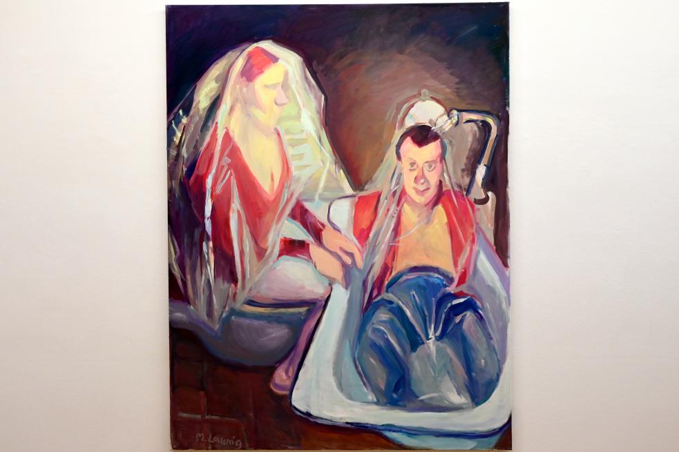 Maria Lassnig (1945–2011): Die Braut badet den Bräutigam, 2005