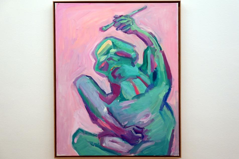 Maria Lassnig (1945–2011): Die grüne Malerin, 2000