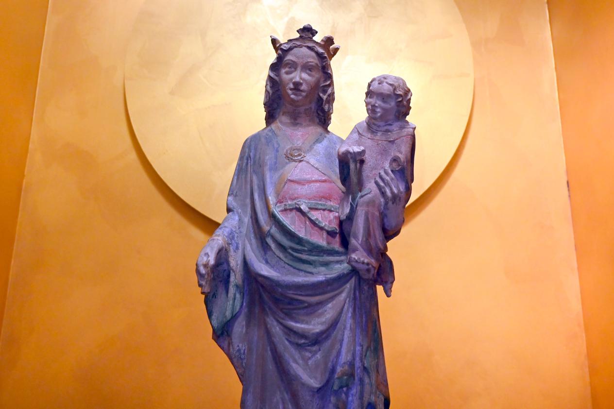 Stehende Muttergottes, Stuttgart, Landesmuseum Württemberg, Mittelalter, um 1340, Bild 2/3