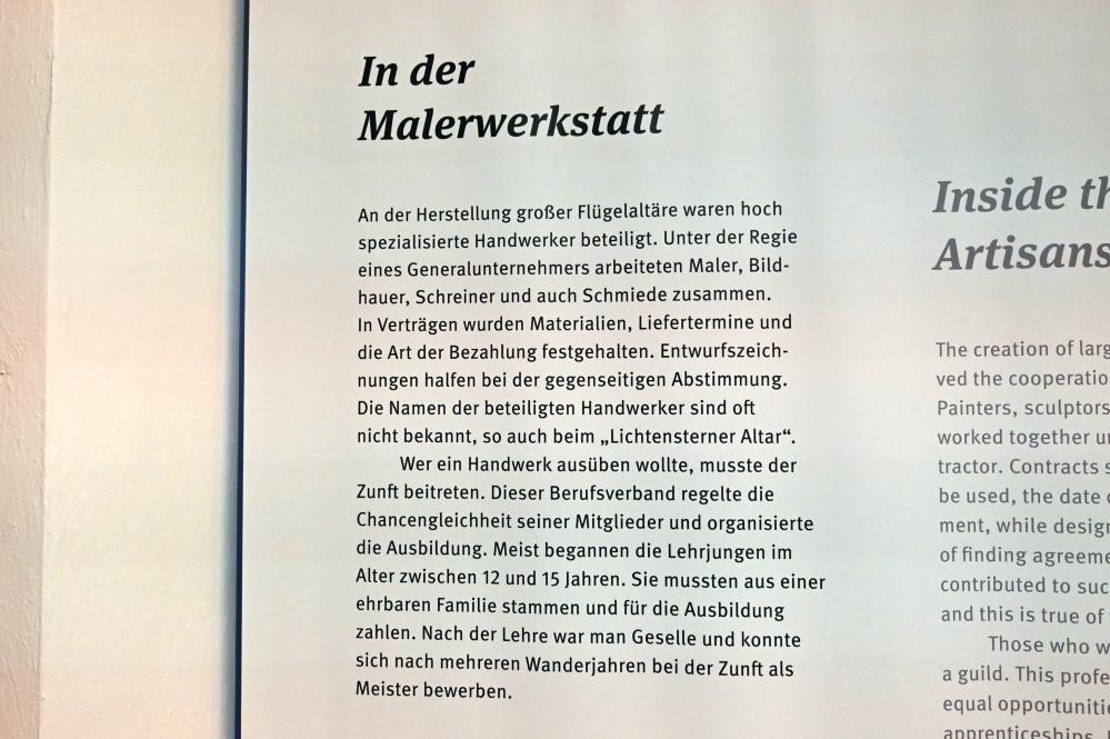 Lichtensterner Altaraufsatz, Lichtenstern ehem. Zisterzienserinnenkloster Stella Praeclara, jetzt Stuttgart, Landesmuseum Württemberg, Mittelalter, um 1465–1470, Bild 9/9
