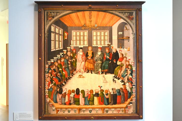 Ratssitzung des Grafen Eberhard des Milden von Württemberg (reg. 1392-1417), Stuttgart, Landesmuseum Württemberg, Herzogtum Württemberg, 1575–1583