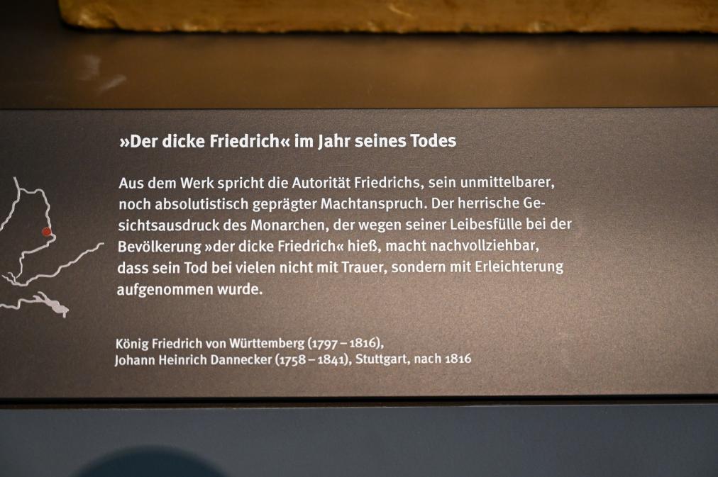 Johann Heinrich Dannecker (1787–1819), König Friedrich von Württemberg (1797-1816), Stuttgart, Landesmuseum Württemberg, Herzogtum Württemberg, nach 1816, Bild 2/2