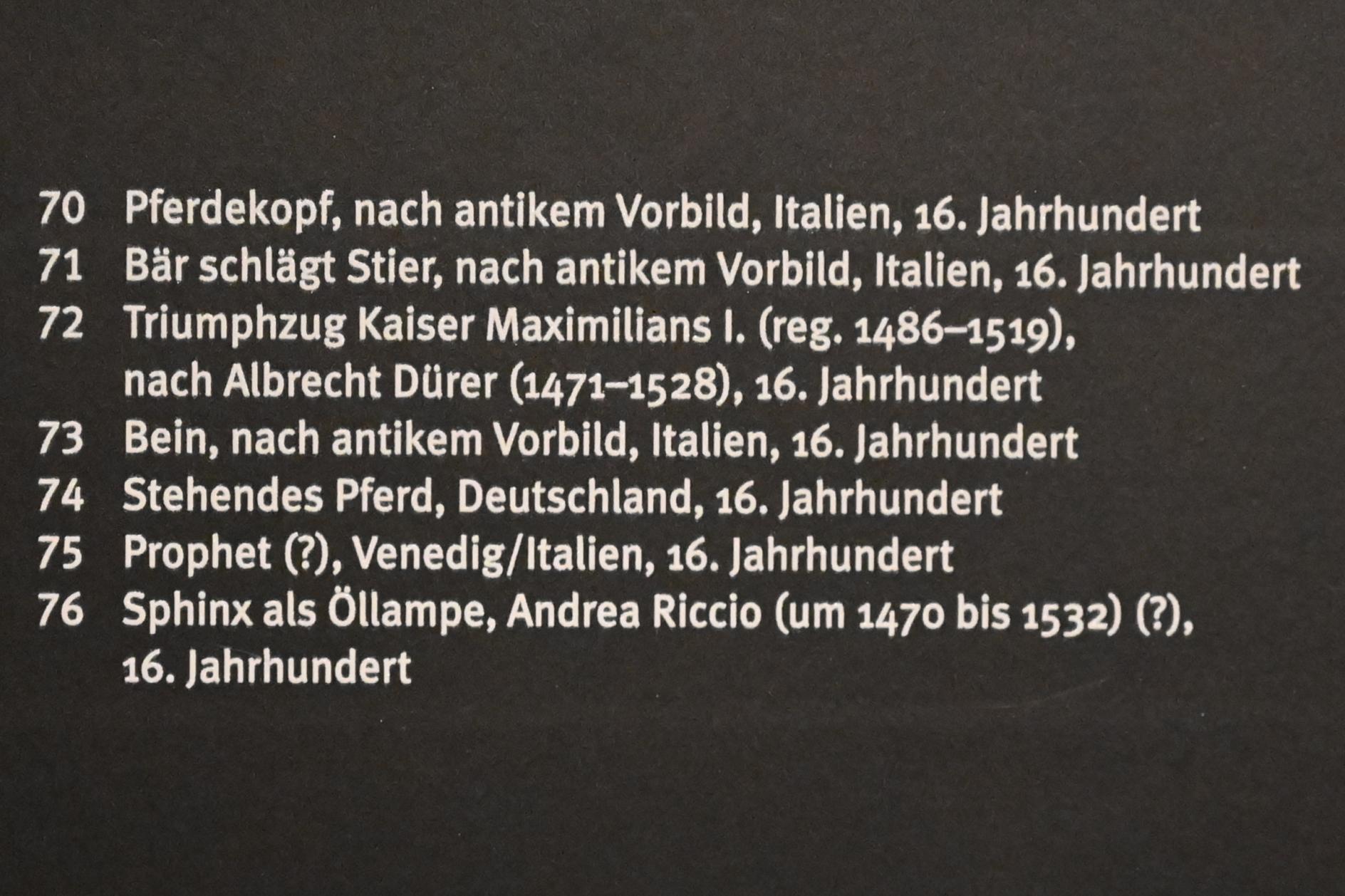 Andrea Briosco (Il Riccio) (1505–1532), Sphinx als Öllampe, Stuttgart, Landesmuseum Württemberg, Kunstkammer, 16. Jhd., Bild 2/2
